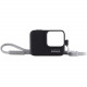 ACSST-001 GoPro Sleeve + Lanyard (Black), frontal view