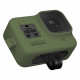 GoPro Sleeve + Lanyard (Black) for HERO8 Black, olive with a camera_3