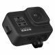 GoPro Sleeve + Lanyard (Black) for HERO8 Black, black with a camera_2