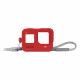GoPro Sleeve + Lanyard (Black) for HERO8 Black, red