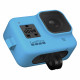 GoPro Sleeve + Lanyard (Black) for HERO8 Black, blue with a camera_3