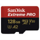 Карта пам'яті SanDisk Extreme Pro A2 microSDXC 128GB C10 UHS-I U3 R200/W90MB/s V30