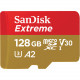 Карта пам'яті SanDisk Extreme A2  microSDXC 128GB UHS-I V30 C10 U3 R190/W90MB (без адаптера)